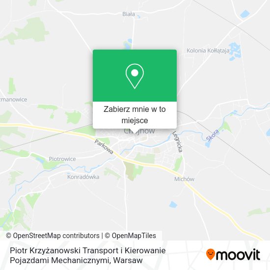 Mapa Piotr Krzyżanowski Transport i Kierowanie Pojazdami Mechanicznymi