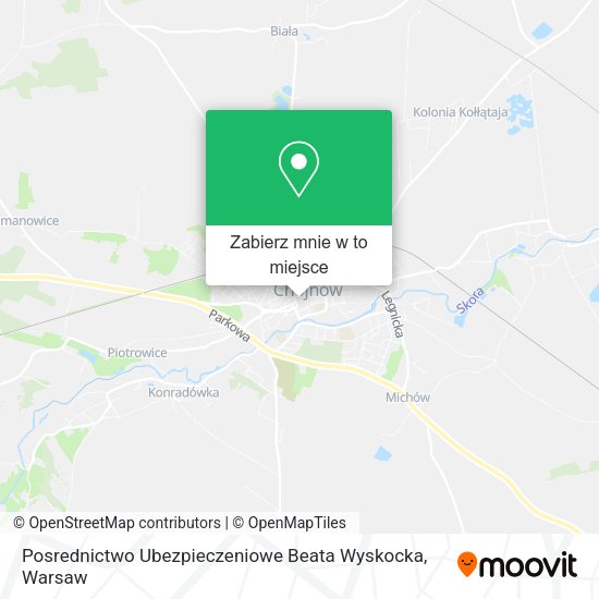 Mapa Posrednictwo Ubezpieczeniowe Beata Wyskocka