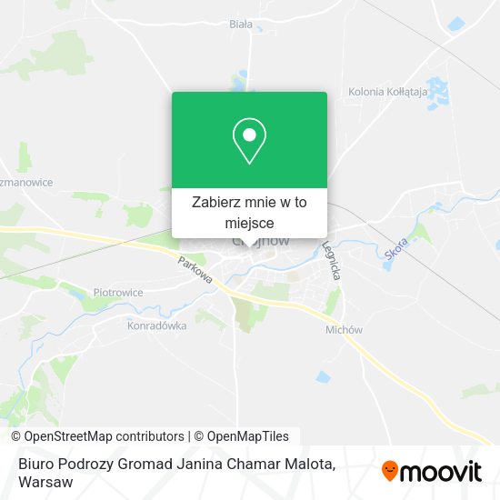 Mapa Biuro Podrozy Gromad Janina Chamar Malota