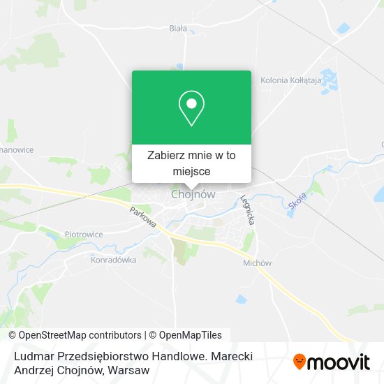 Mapa Ludmar Przedsiębiorstwo Handlowe. Marecki Andrzej Chojnów