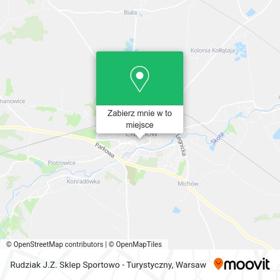 Mapa Rudziak J.Z. Sklep Sportowo - Turystyczny