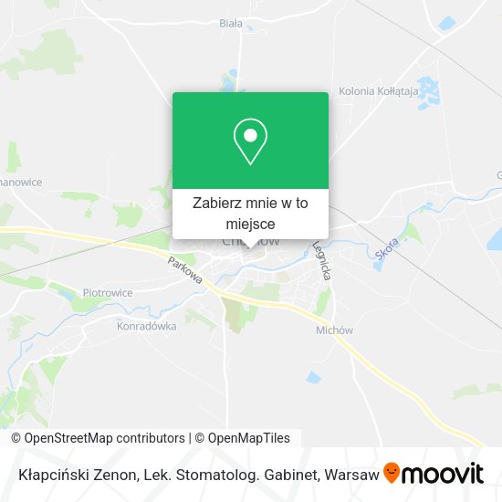 Mapa Kłapciński Zenon, Lek. Stomatolog. Gabinet