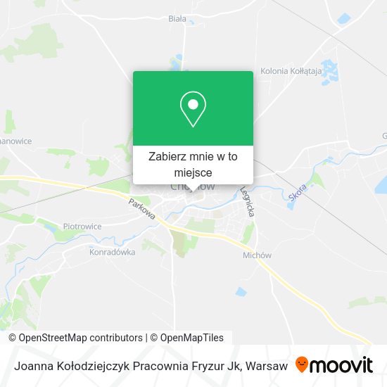 Mapa Joanna Kołodziejczyk Pracownia Fryzur Jk