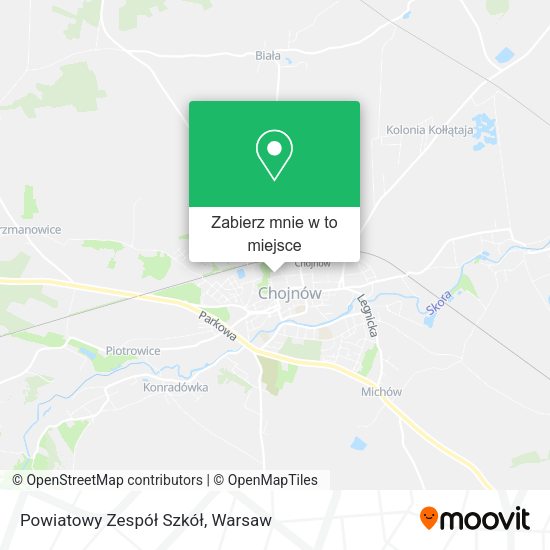 Mapa Powiatowy Zespół Szkół