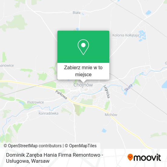 Mapa Dominik Zaręba Hania Firma Remontowo - Usługowa