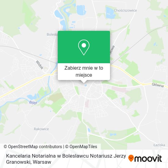 Mapa Kancelaria Notarialna w Boleslawcu Notariusz Jerzy Granowski