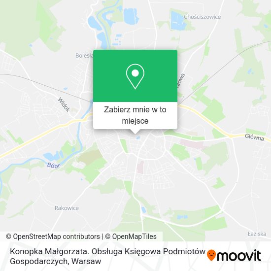 Mapa Konopka Małgorzata. Obsługa Księgowa Podmiotów Gospodarczych