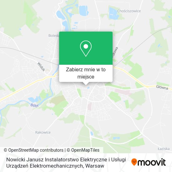 Mapa Nowicki Janusz Instalatorstwo Elektryczne i Usługi Urządzeń Elektromechanicznych