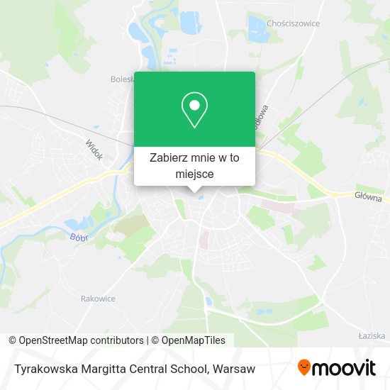 Mapa Tyrakowska Margitta Central School