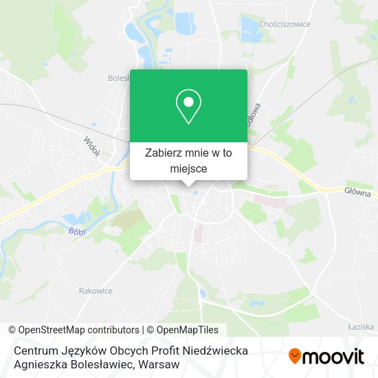 Mapa Centrum Języków Obcych Profit Niedźwiecka Agnieszka Bolesławiec