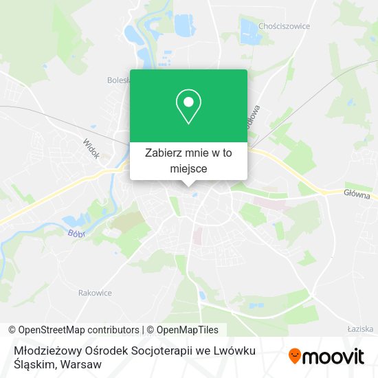 Mapa Młodzieżowy Ośrodek Socjoterapii we Lwówku Śląskim