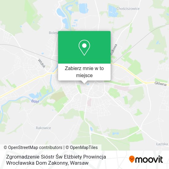 Mapa Zgromadzenie Sióstr Św Elżbiety Prowincja Wrocławska Dom Zakonny