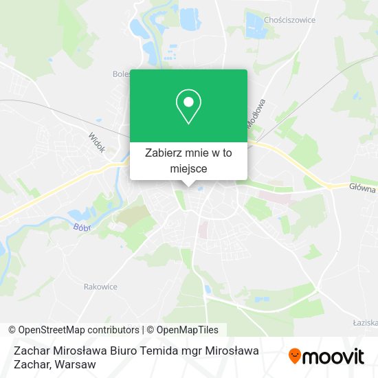 Mapa Zachar Mirosława Biuro Temida mgr Mirosława Zachar