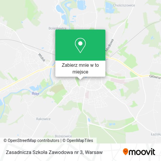 Mapa Zasadnicza Szkoła Zawodowa nr 3