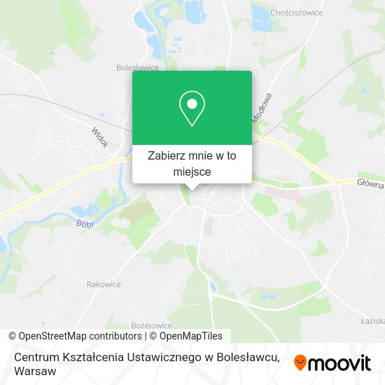 Mapa Centrum Kształcenia Ustawicznego w Bolesławcu