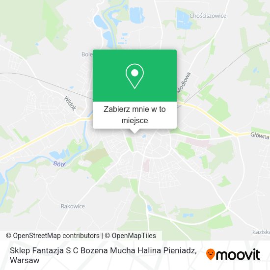 Mapa Sklep Fantazja S C Bozena Mucha Halina Pieniadz