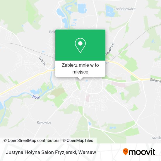 Mapa Justyna Hołyna Salon Fryzjerski