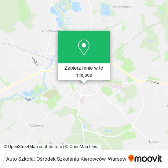 Mapa Auto Szkoła. Ośrodek Szkolenia Kierowców