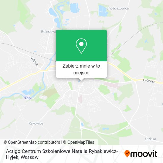 Mapa Actigo Centrum Szkoleniowe Natalia Rybakiewicz-Hyjek