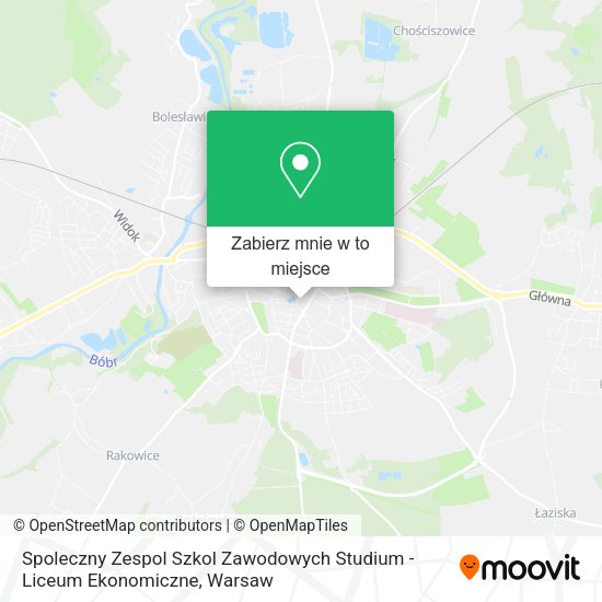 Mapa Spoleczny Zespol Szkol Zawodowych Studium - Liceum Ekonomiczne