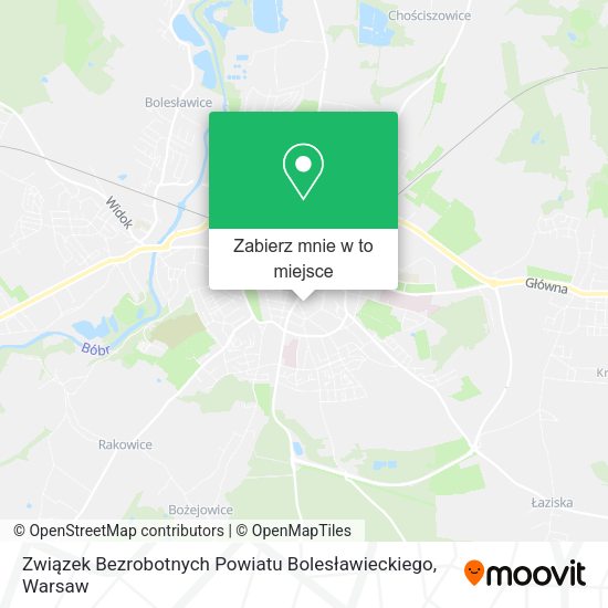 Mapa Związek Bezrobotnych Powiatu Bolesławieckiego