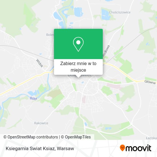 Mapa Ksiegarnia Swiat Ksiaz