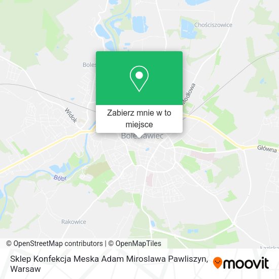 Mapa Sklep Konfekcja Meska Adam Miroslawa Pawliszyn