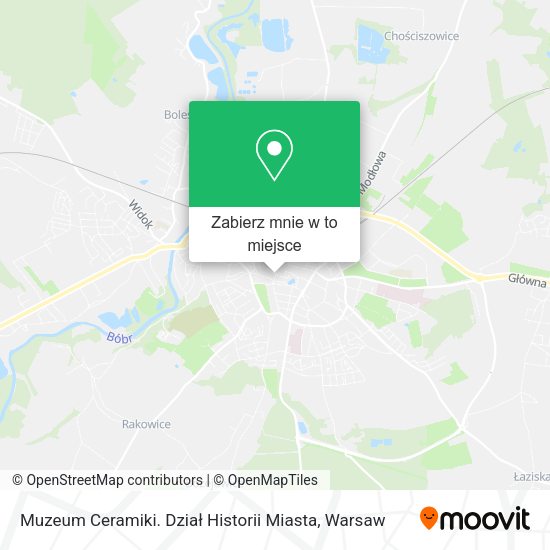 Mapa Muzeum Ceramiki. Dział Historii Miasta