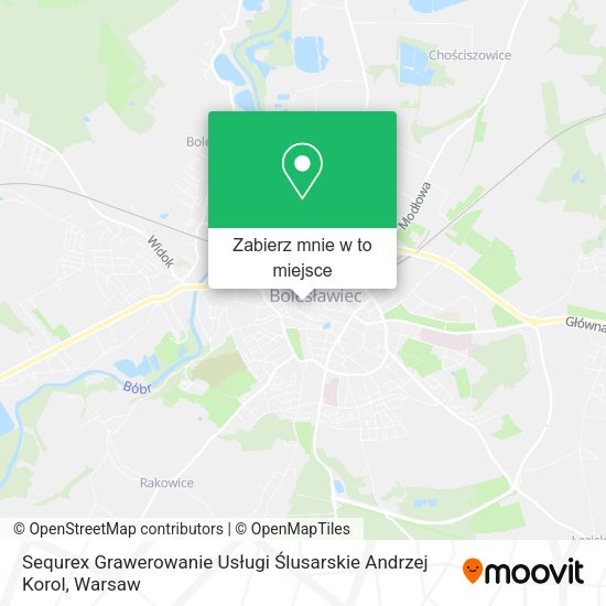 Mapa Sequrex Grawerowanie Usługi Ślusarskie Andrzej Korol