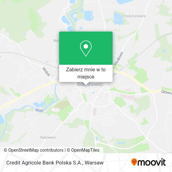 Mapa Credit Agricole Bank Polska S.A.