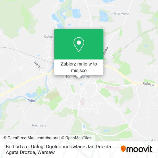 Mapa Bolbud s.c. Usługi Ogólnobudowlane Jan Drozda Agata Drozda