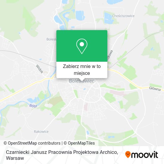 Mapa Czarniecki Janusz Pracownia Projektowa Archico