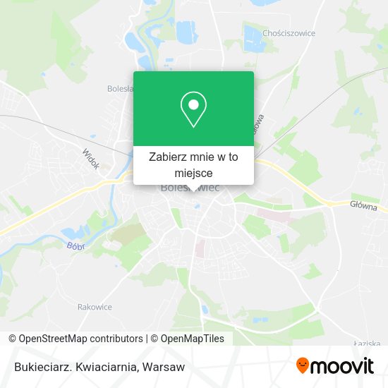 Mapa Bukieciarz. Kwiaciarnia