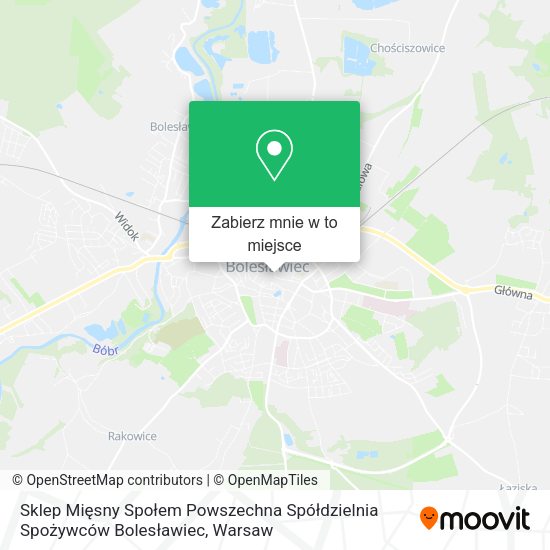 Mapa Sklep Mięsny Społem Powszechna Spółdzielnia Spożywców Bolesławiec