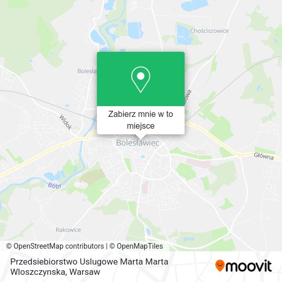 Mapa Przedsiebiorstwo Uslugowe Marta Marta Wloszczynska