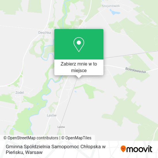 Mapa Gminna Spółdzielnia Samopomoc Chłopska w Pieńsku