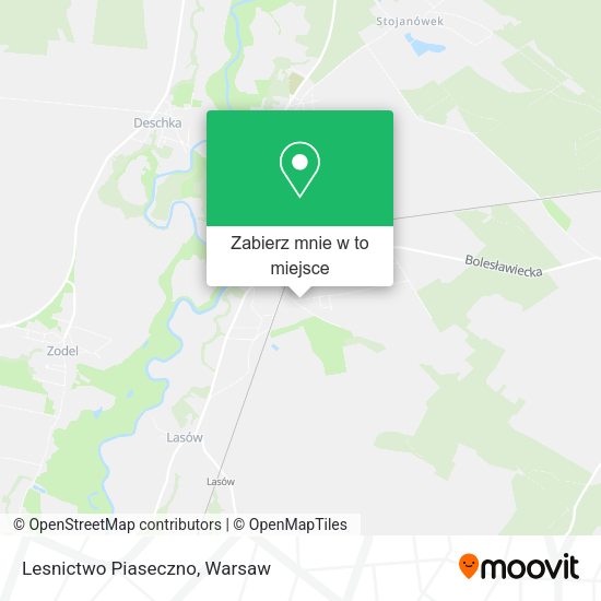 Mapa Lesnictwo Piaseczno