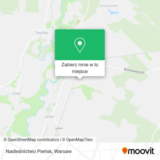 Mapa Nadleśnictwo Pieńsk