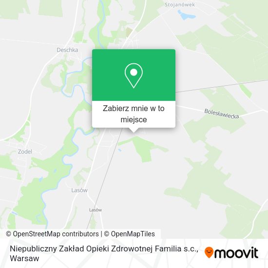 Mapa Niepubliczny Zakład Opieki Zdrowotnej Familia s.c.