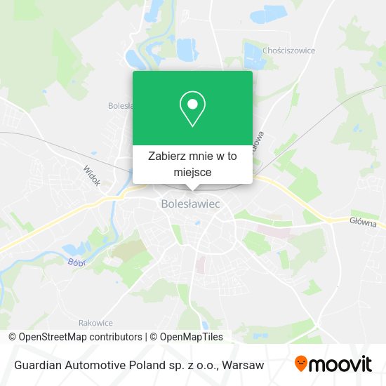 Mapa Guardian Automotive Poland sp. z o.o.