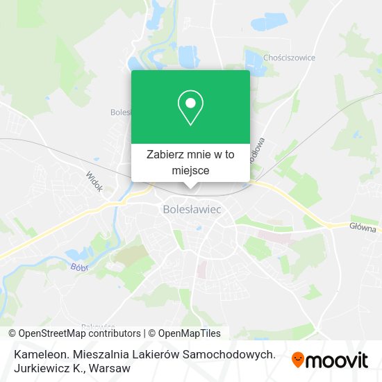 Mapa Kameleon. Mieszalnia Lakierów Samochodowych. Jurkiewicz K.