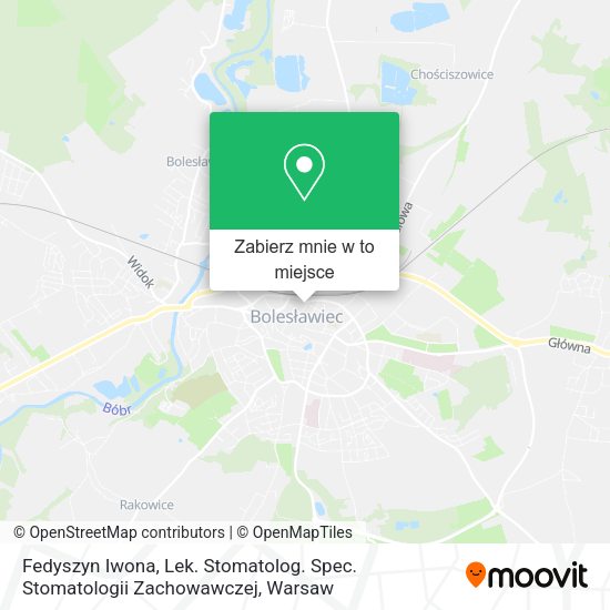 Mapa Fedyszyn Iwona, Lek. Stomatolog. Spec. Stomatologii Zachowawczej