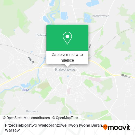 Mapa Przedsiębiorstwo Wielobranżowe Irwon Iwona Baran