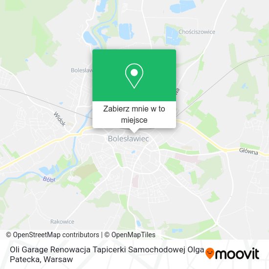 Mapa Oli Garage Renowacja Tapicerki Samochodowej Olga Patecka