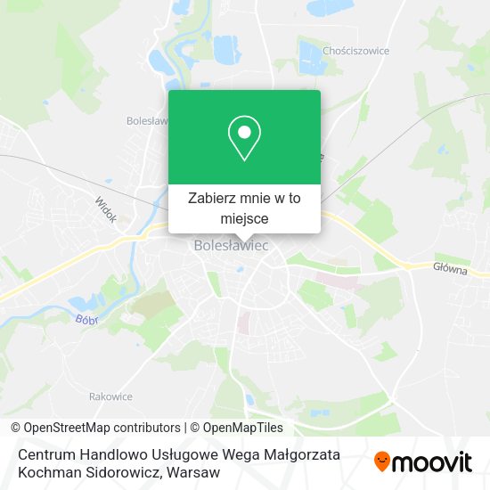 Mapa Centrum Handlowo Usługowe Wega Małgorzata Kochman Sidorowicz