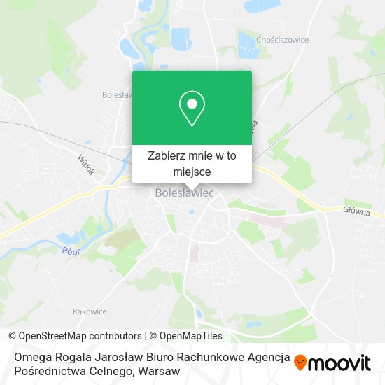 Mapa Omega Rogala Jarosław Biuro Rachunkowe Agencja Pośrednictwa Celnego