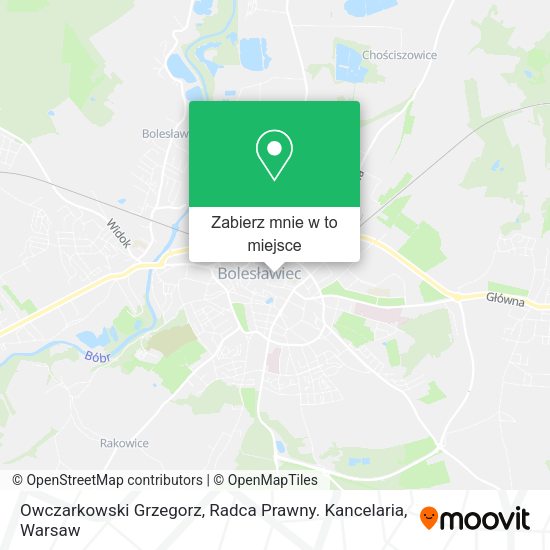 Mapa Owczarkowski Grzegorz, Radca Prawny. Kancelaria