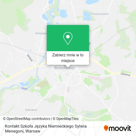 Mapa Kontakt Szkoła Języka Niemieckiego Sylwia Menegoni