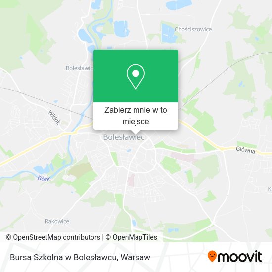 Mapa Bursa Szkolna w Bolesławcu