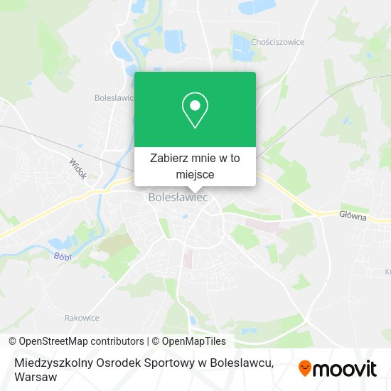 Mapa Miedzyszkolny Osrodek Sportowy w Boleslawcu